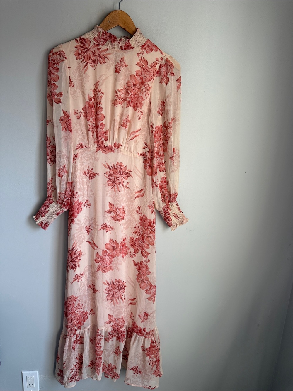 NEW Baltic Born Luciana Maxi Dress | Beige + Rose - Picture 2 of 9